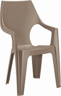 Plastová židle Keter Dante highback Cappuccino - VÝPRODEJ