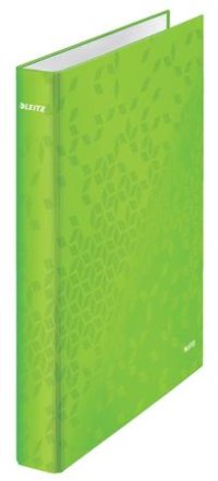 Kroužkový pořadač Leitz WOW, A4+, 4DR/25mm, zelená - VÝPRODEJ