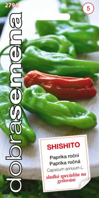 Dobrá semena Paprika zeleninová - Shishito 20s - VÝPRODEJ