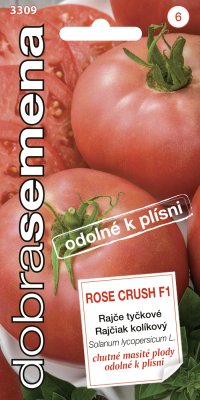 Dobrá semena Rajče tyčkové - Rose Crush F1 10s biftekové, odolné proti plísni - VÝPRODEJ