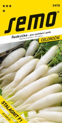 Semo Ředkvička bílá - Stalagnit F1 na pole i k rychlení 1,5g - VÝPRODEJ