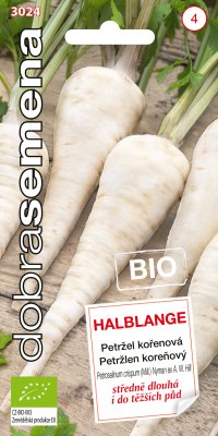 Dobrá semena BIO Petržel kořenová - Halblange 3g - VÝPRODEJ