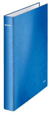Kroužkový pořadač Leitz WOW, A4+, 2DR/25mm, modrá - VÝPRODEJ