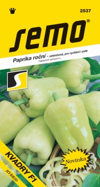 Semo Paprika zeleninová sladká F1 - Kvadry F1 na pole i k rychlení 15s - VÝPRODEJ