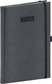 NOTIQUE Týdenní diář Diario 2025, černý, 15 x 21 cm - VÝPRODEJ
