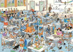 JUMBO Puzzle JvH Kočičí přehlídka 2000 dílků - VÝPRODEJ