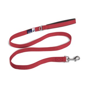 CURLI Vodítko pro psy Basic Red M 140x1,5 cm - VÝPRODEJ