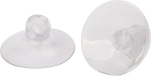 Přísavka na aranžmá - silikonová s úchytným okem 4,5 cm - 15 ks - VÝPRODEJ