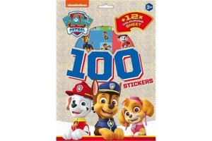 Tlapková patrola - 100 samolepek s omalovánkovými listy - VÝPRODEJ