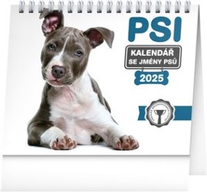 Stolní kalendář Psi - se jmény psů 2025 - VÝPRODEJ