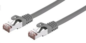 C-TECH Kabel patchcord Cat6, FTP, šedý, 10m - VÝPRODEJ