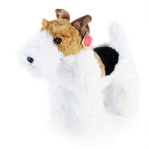 Plyšový pes foxteriér Dášenka 30 cm ECO-FRIENDLY - VÝPRODEJ