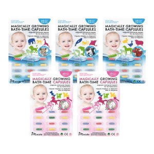 Cuculo Kouzelné rostoucí tobolky do vany, multipack 4 + 1 zdarma,  PRO HOLKY