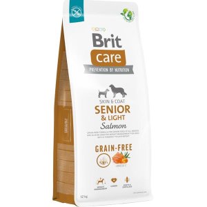 Brit Care Dog Grain-free Senior & Light Salmon 12 kg - VÝPRODEJ