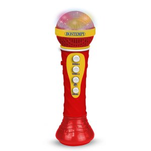 Bontempi Mikrofon Voice Sing-a-Long červený - VÝPRODEJ