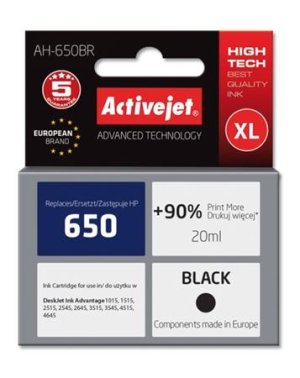 ActiveJet inkoust HP CZ101 Premium BK AH-650BR 20 ml - VÝPRODEJ