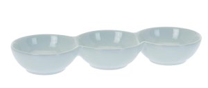 Miska servírovací 24x8x3,3cm dělená, porcelán BÍ - VÝPRODEJ