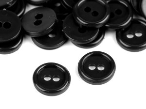Knoflík košilový velikost 18" - (332) černá (1000 ks) - VÝPRODEJ