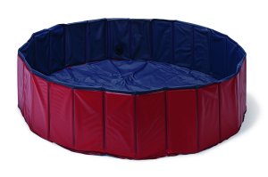 Bazén sklád. nylon pes 120x30cm blue/red KAR - VÝPRODEJ
