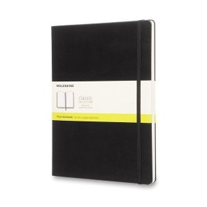 Zápisník Moleskine - tvrdé desky, XL, čistý - černý - VÝPRODEJ