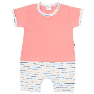 Kojenecký letní bavlněný overal New Baby Summertime holka - 86 (12-18m) - VÝPRODEJ