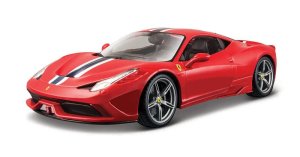 Bburago - RACE+PLAY, Ferrari 458 Speciale, červená, 1:18 - VÝPRODEJ