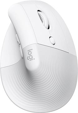 Logitech Lift Vertical Ergonomic Mouse - OFF-WHITE/PALE GREY - EMEA - VÝPRODEJ