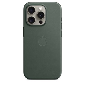iPhone 15 Pro FineWoven Case MS - Evergreen - VÝPRODEJ