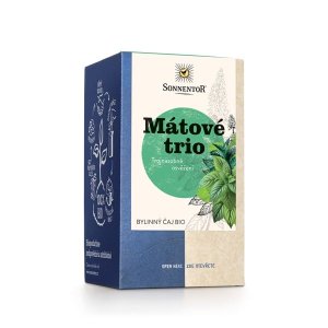 čaj "Mátové trio" Sonnentor 21,6g porcovaný - VÝPRODEJ