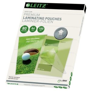 Laminovací fólie Leitz, A4, 2x80 mic, lesk, 100 ks - VÝPRODEJ