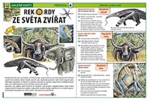 Rekordy ze světa zvířat - Naučné karty - VÝPRODEJ