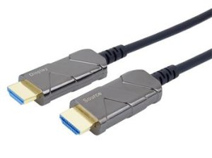 PremiumCord Ultra High Speed HDMI 2.1 optický fiber kabel 8K@60Hz,zlacené 15m - VÝPRODEJ