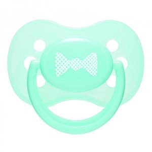 CANPOL BABIES Dudlík kaučukový třešinka 6-18 m Pastels, zelený - VÝPRODEJ