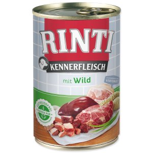 Rinti Dog Kennerfleisch konzerva zvěřina 400g - VÝPRODEJ