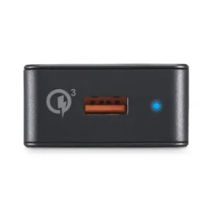 Rychlonabíječka, USB-A, 19,5 W, černá - VÝPRODEJ