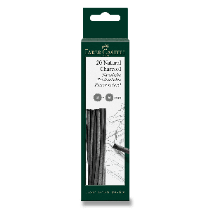 Přírodní uhel Faber-Castell Pitt Monochrome - 3-6 mm, 20 kusů - VÝPRODEJ