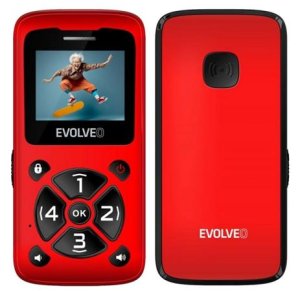 EVOLVEO EasyPhone ID, mobilní telefon pro seniory, červená - VÝPRODEJ