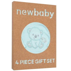 Kojenecká soupravička do porodnice New Baby Sweet Bear modrá - 50 - VÝPRODEJ