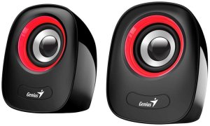 Genius repro SP-Q160, přenosné repro, 2.0, 6W, USB napájení, 3,5mm jack, černo-červené - VÝPRODEJ