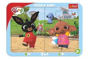 Trefl Puzzle Bing si hraje 2v1 / 10 dílků, Baby - VÝPRODEJ