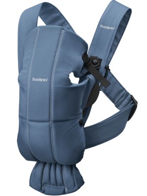 BABYBJÖRN Nosítko Mini, Vintage Indigo Cotton - VÝPRODEJ