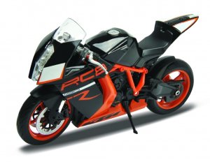 Welly - Motocykl KTM 1190 RC8 R 1:10 černooranžový - VÝPRODEJ