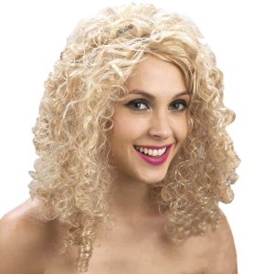 Paruka Blond - kudrnaté vlasy - VÝPRODEJ