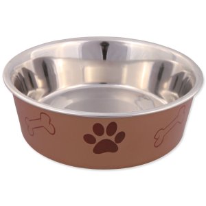Miska Trixie nerezová plastový povrch 14cm 400ml - mix variant či barev - VÝPRODEJ