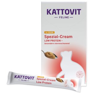 Krém Kattovit LOW PROTEIN kuře 6x15g - VÝPRODEJ