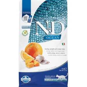 Krmivo N&D Cat Ocean Herring, Pumpkin & Orange 0,3kg - VÝPRODEJ