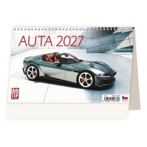 Stolní kalendář 2027 Auta - VÝPRODEJ