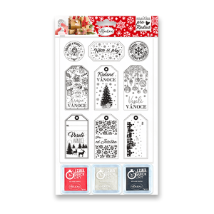 Aladine Razítka - Vánoční visačky 9 ks - VÝPRODEJ