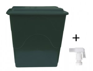 Sud na vodu hranatý + ventil + víko 240l - VÝPRODEJ
