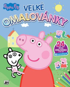 Peppa Pig - Velké omalovánky - VÝPRODEJ